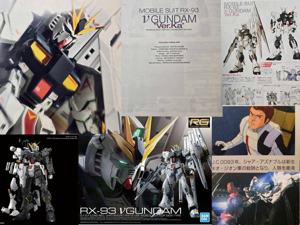 Gunpla Files: Nu Gundam, the MG VER.KA and the RG