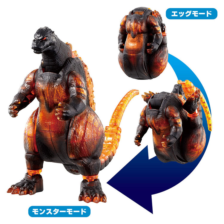 Godzilla Transforming Egg Burning Godzilla