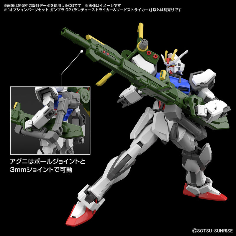 Option Parts Set Gunpla 02 Lancher Striker & Sword triker