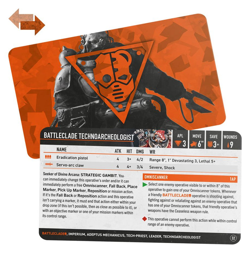 Warhammer 4000: Kill Team: Datacards: Battleclade