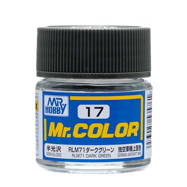 Mr. Color Paint C17 Semi-Gloss RLM71 Dark Green 10m