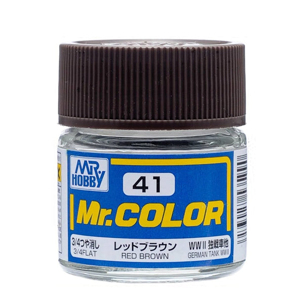 Mr. Color Paint C41 Flat Red Brown 10m