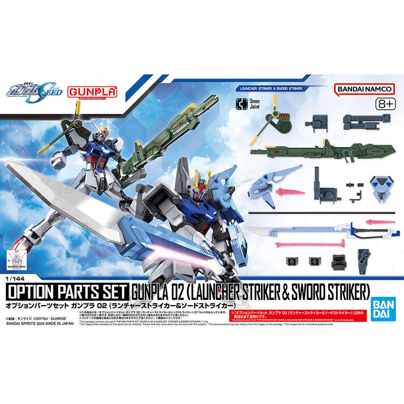 Option Parts Set Gunpla 02 Lancher Striker & Sword triker