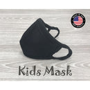 Washable Cotton Face Mask Kids size - Black