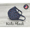 Washable Cotton Face Mask Kids size - Leopard Blue