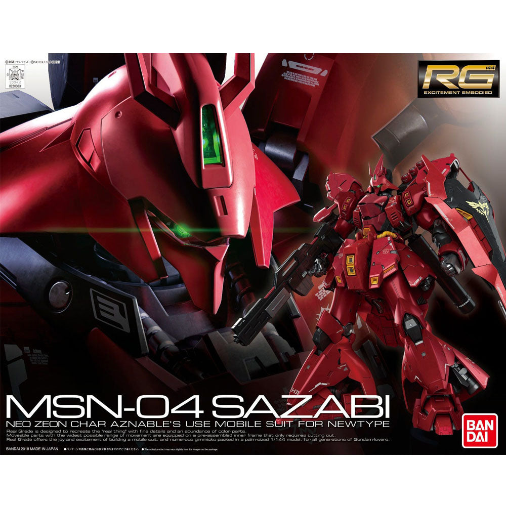 RG #029 MSN-04 Sazabi 1/144 – GUNNZO
